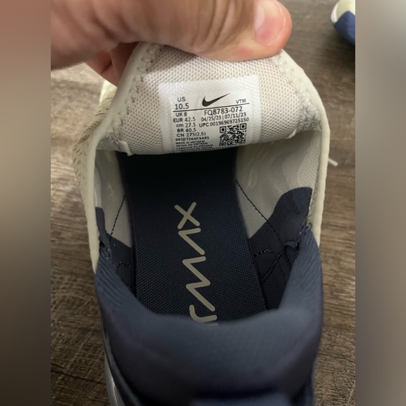 ‼️SOLD‼️ Nike Air Max 270 Light Bone Diffused Blue Women Shoe FQ8783-072 - Picture 10 of 11